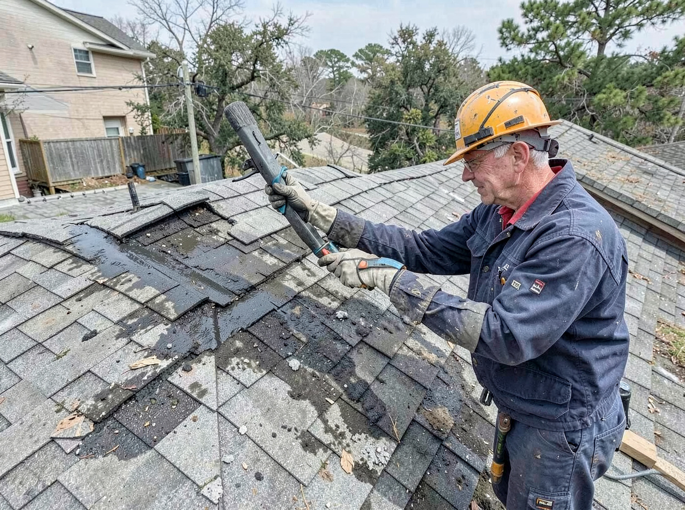 Hail Damage Roof Repair in Norman