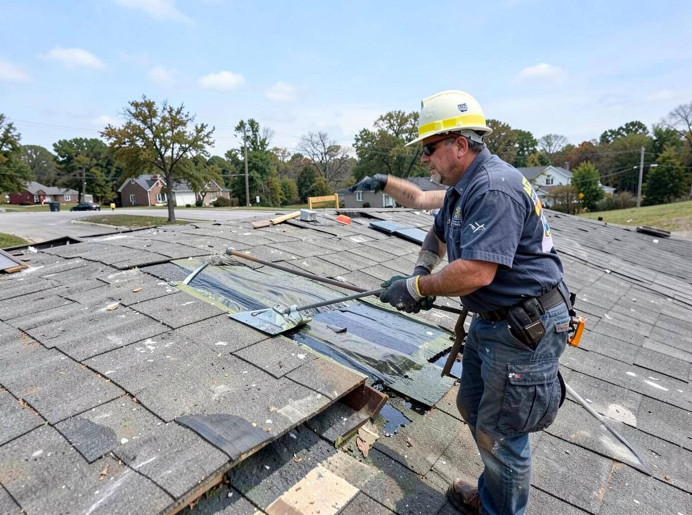 Wind Damage Roof Repair in Norman